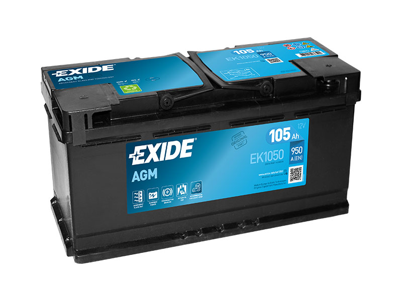 Levně Exide Start-Stop AGM 12V 105Ah 950A EK1050