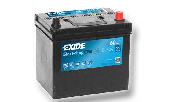 Levně Exide Start-Stop EFB 12V 60Ah 520A EL604