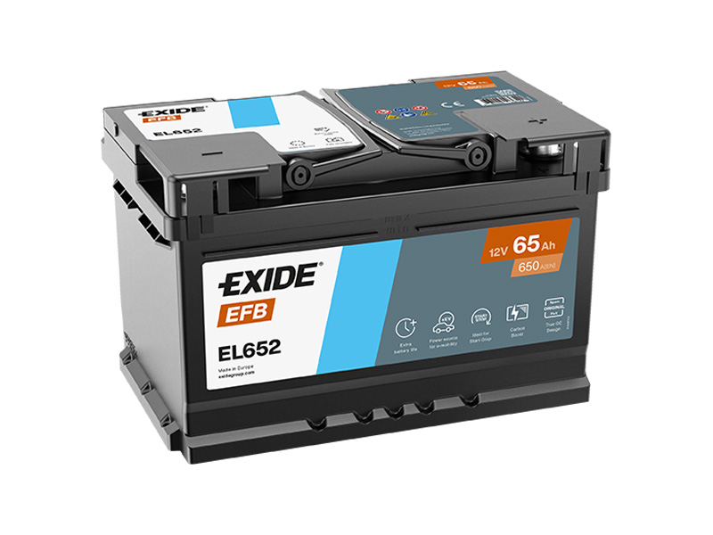 Exide Start-Stop EFB 12V 65Ah 650A EL652