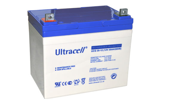 Levně Ultracell UCG35-12 (12V - 35Ah), VRLA-GEL trakční baterie