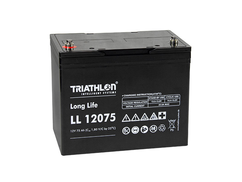 Levně TRIATHLON LL12075 (12V - 75Ah) Záložní baterie "long life"