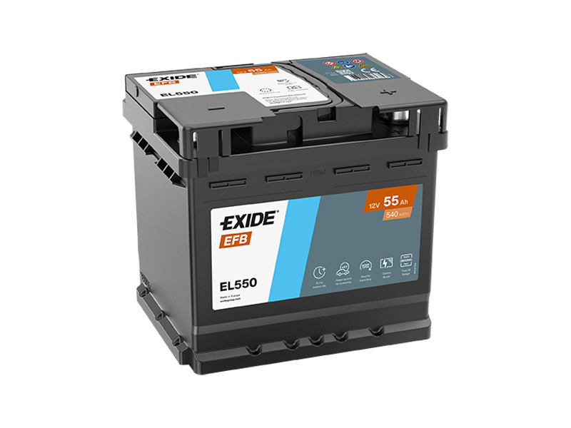 Exide Start-Stop EFB 12V 55Ah 480A EL550