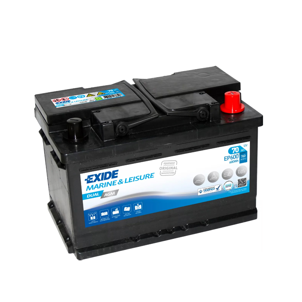 Levně Exide Dual 12V 70Ah 760A EP600