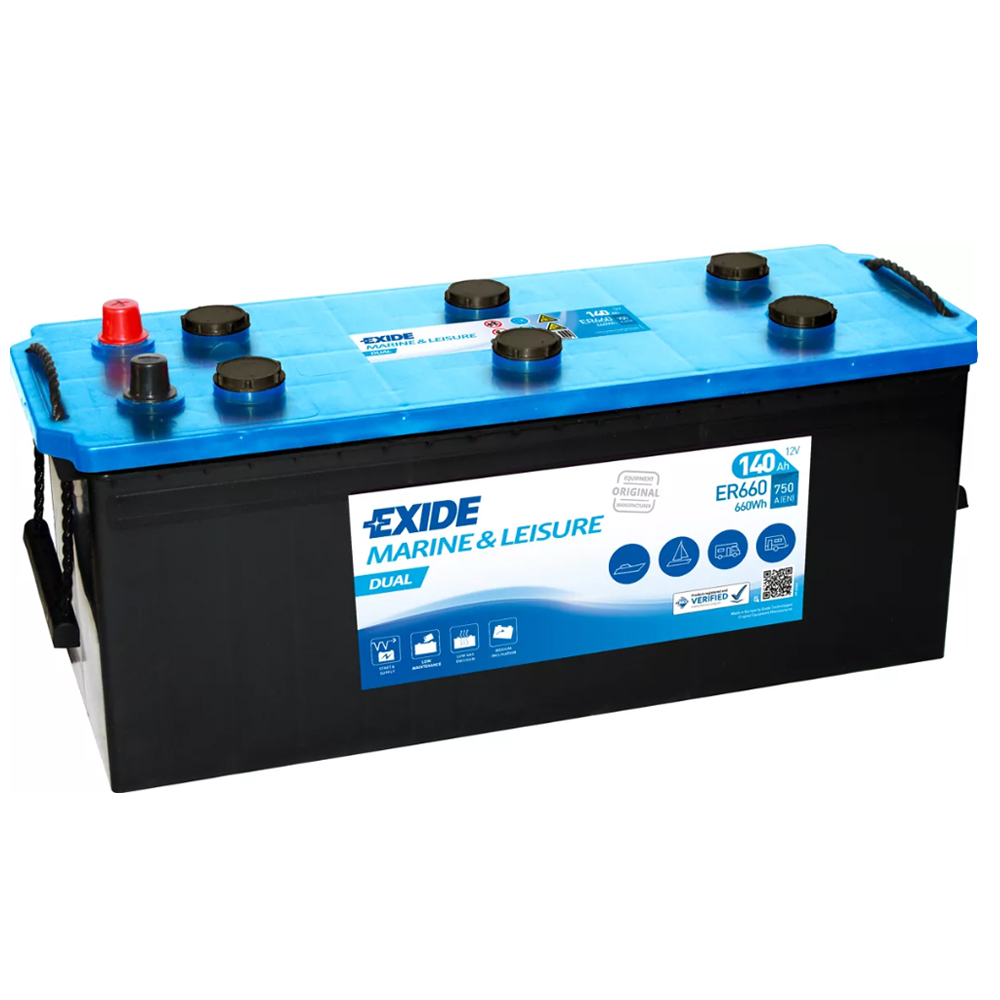 Levně EXIDE DUAL 12V 140Ah 750A ER660