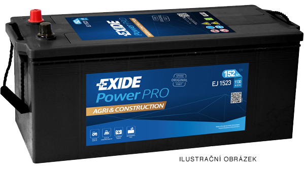 Levně Exide PowerPRO Agri & Construction 12V 135Ah 1000A EJ1355