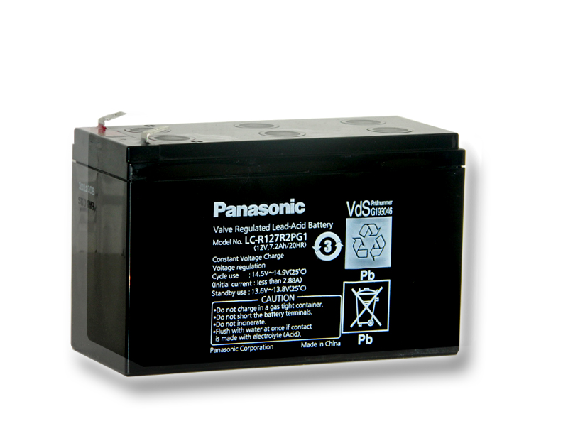 Panasonic LC-R127R2PG, 12V - 7.2Ah, záložní baterie