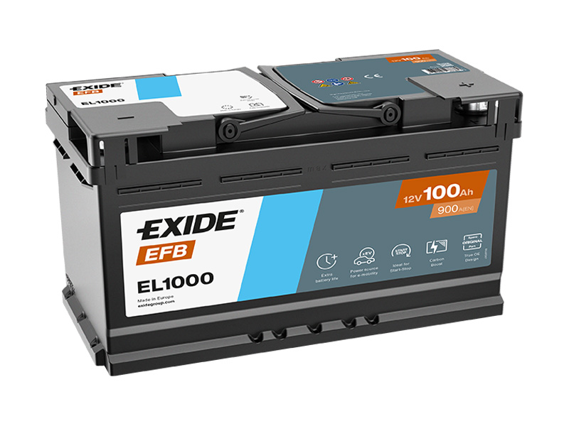 Exide Start-Stop EFB 12V 100Ah 900A EL1000