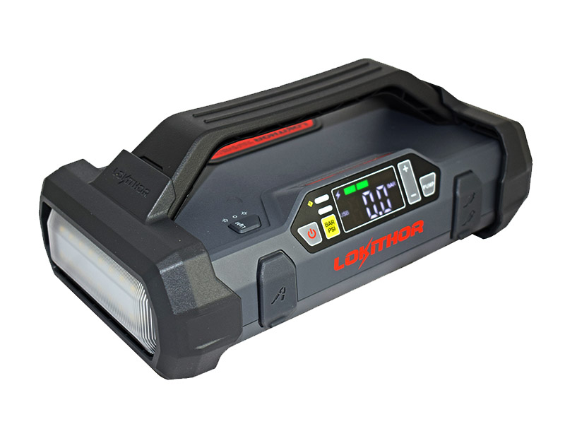 LOKITHOR startovací zdroj s kompresorem JA301 12V 2000A 74Wh