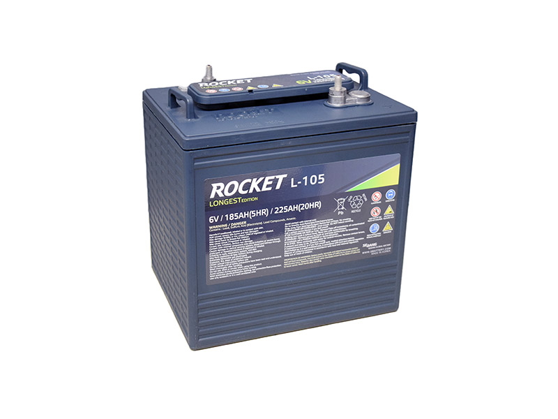 Levně VÝPRODEJ Trakční baterie ROCKET L-105, 225Ah, 6V