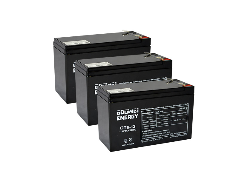 Baterie pro UPS (3x Goowei Energy OT9-12)