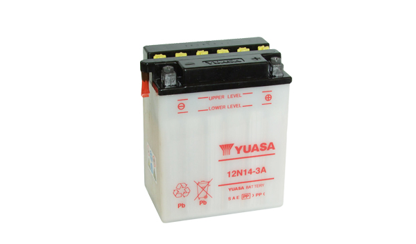 Levně Motobaterie YUASA (originál) 12N14-3A, 12V, 14Ah