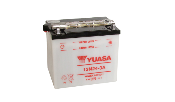 Levně Motobaterie YUASA (originál) 12N24-3A, 12V, 24Ah