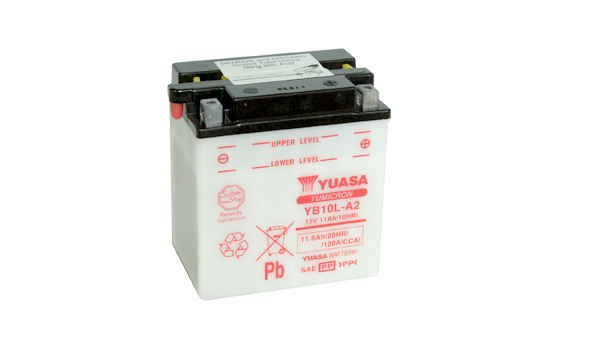 Levně Motobaterie YUASA (originál) YB10L-A2, 12V, 11Ah