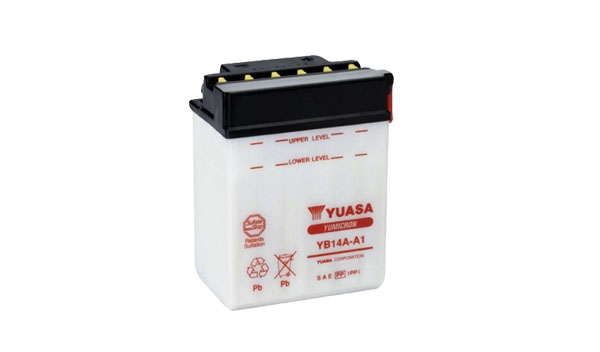 Levně Motobaterie YUASA (originál) YB14A-A1, 12V, 14Ah