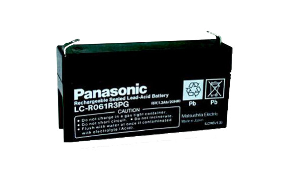 Panasonic LC-R061R3P, 6V - 1.3Ah, záložní baterie