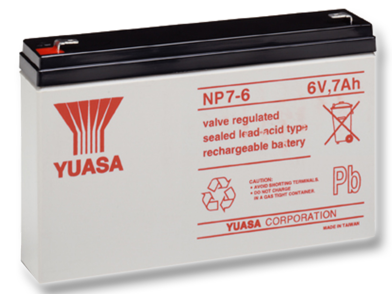 Levně Staniční (záložní) baterie YUASA NP7-6, 7Ah, 6V
