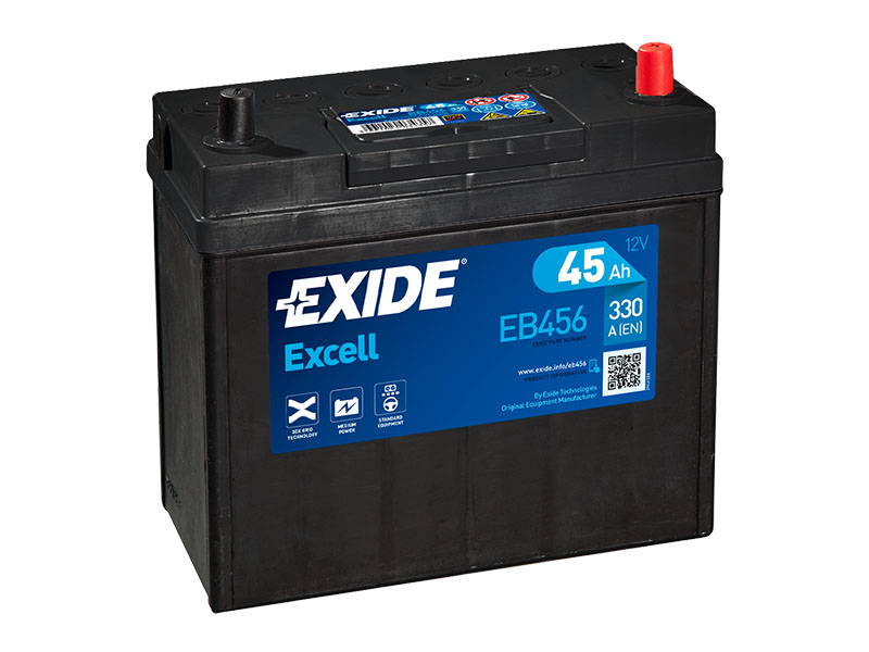 Levně Exide Excell 12V 45Ah 300A EB456