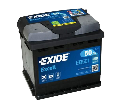 Levně Exide Excell 12V 50Ah 450A EB501