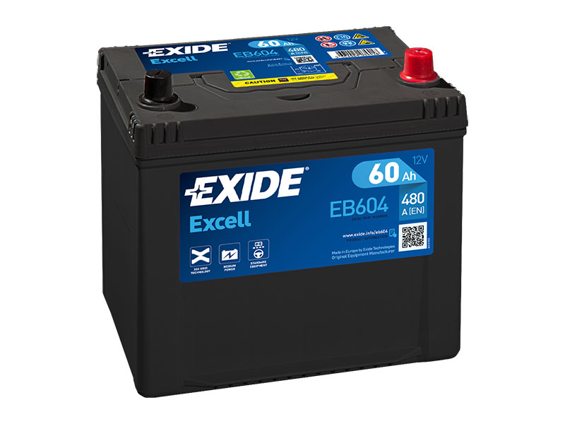 Levně Exide Excell 12V 60Ah 390A EB604