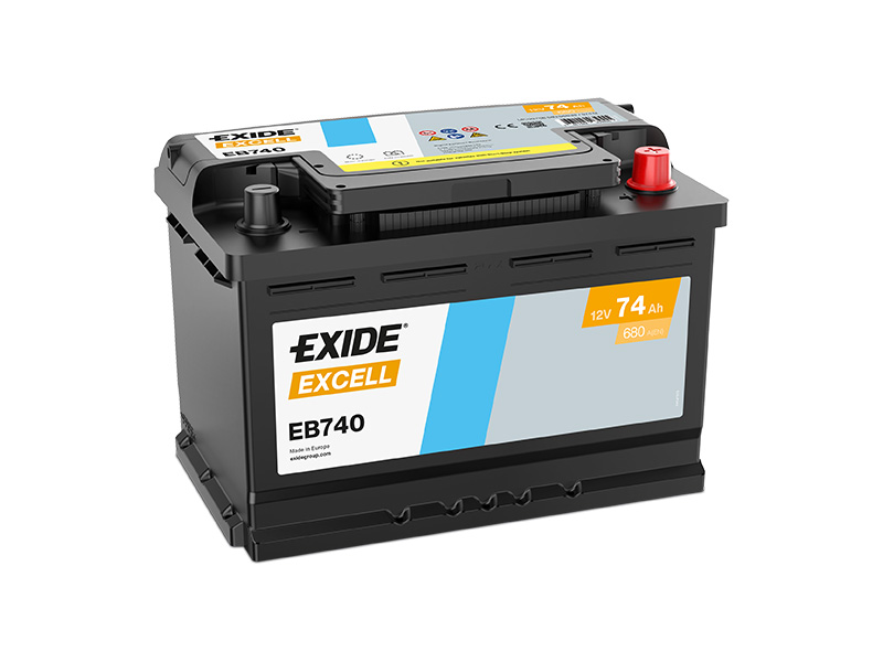 Exide Excell 12V 74Ah 680A EB740