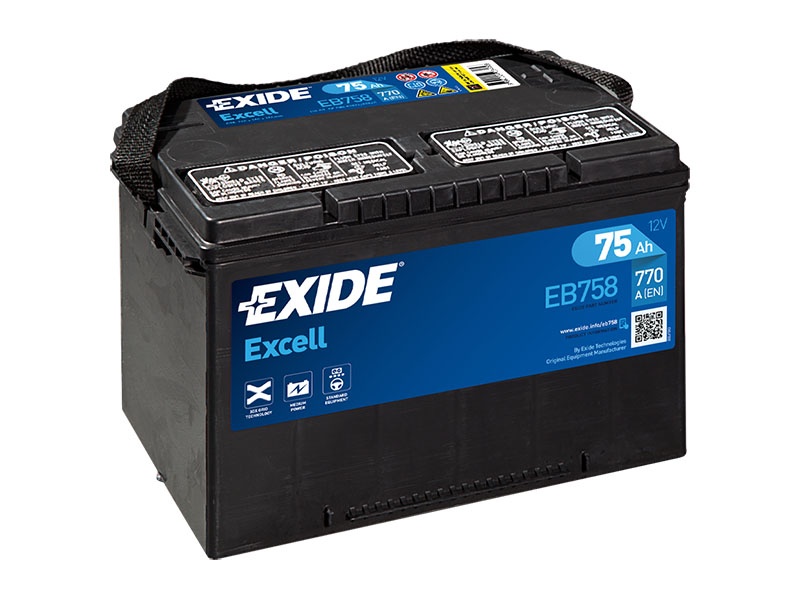 Levně Exide Excell 12V 75Ah 770A EB758