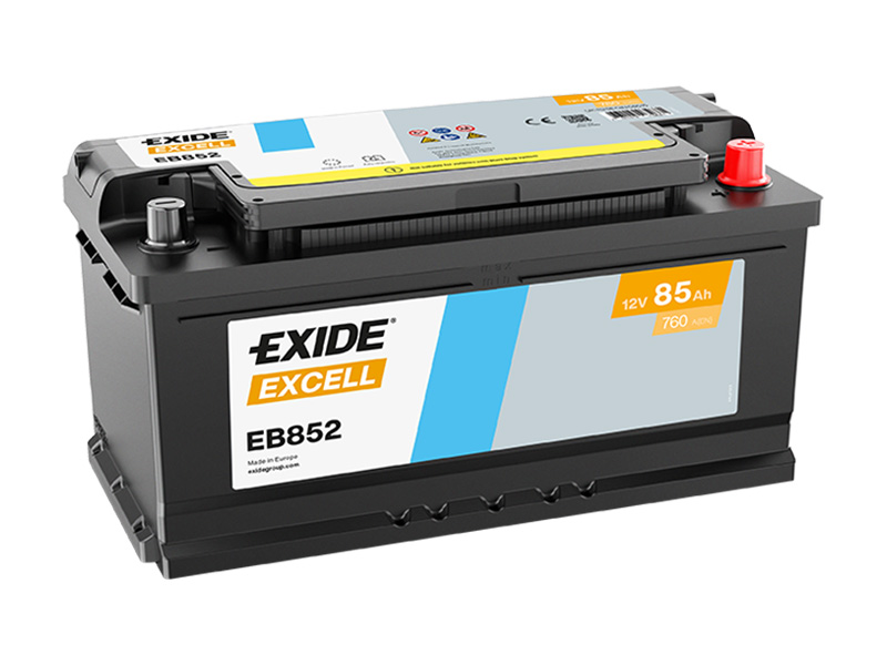 Exide Excell 12V 85Ah 760A EB852