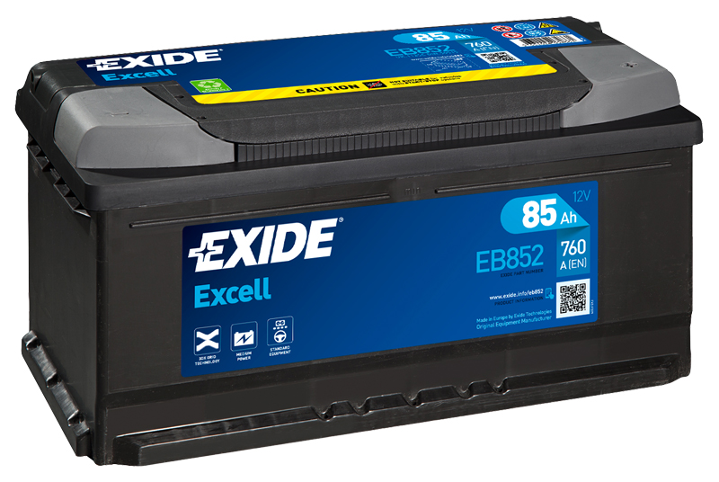 Levně Exide Excell 12V 85Ah 760A EB852