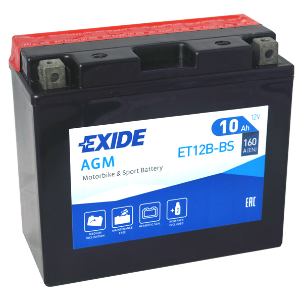 Levně Exide YT12B-BS, ET12B-BS