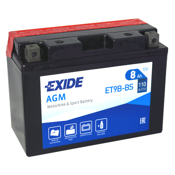 Levně Exide YT9B-BS, ET9B-BS