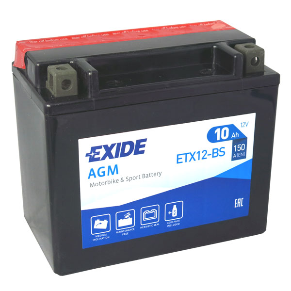 Levně Exide YTX12-BS, ETX12-BS