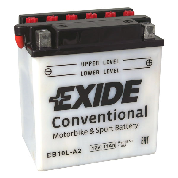 Levně Motobaterie EXIDE BIKE Conventional 11Ah, 12V, EB10L-A2