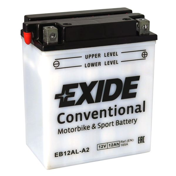 Levně Motobaterie EXIDE BIKE Conventional 12Ah, 12V, EB12AL-A2