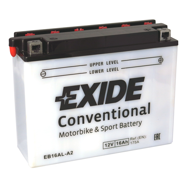 Levně Motobaterie EXIDE BIKE Conventional 16Ah, 12V, EB16AL-A2