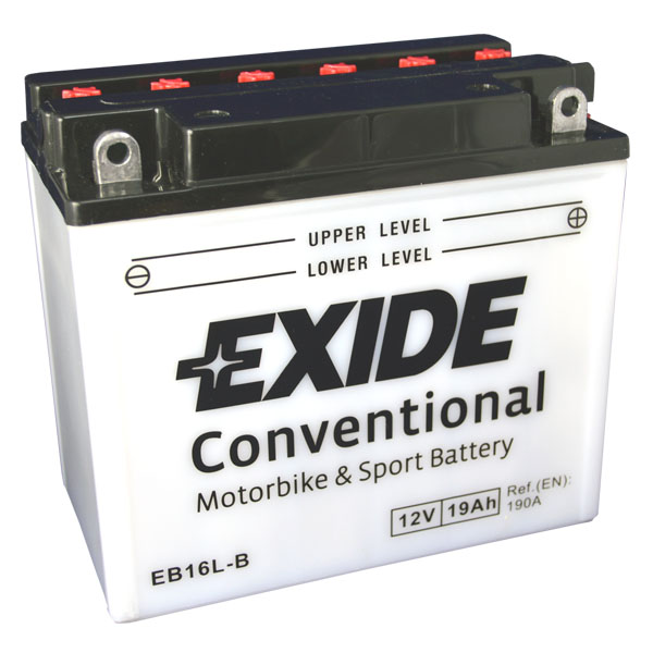 Levně Motobaterie EXIDE BIKE Conventional 19Ah, 12V, EB16L-B