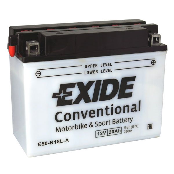 Levně Motobaterie EXIDE BIKE Conventional 20Ah, 12V, E50-N18L-A