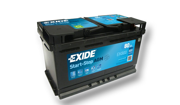 Levně Exide Micro-hybrid AGM 12V 80Ah 800A EK800