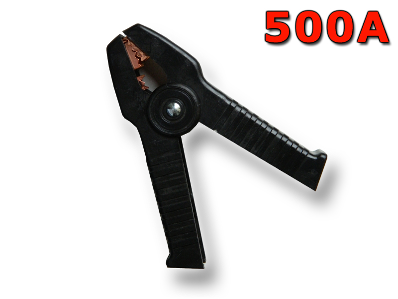 Levně Kleště bateriové 500A, černé, 170mm