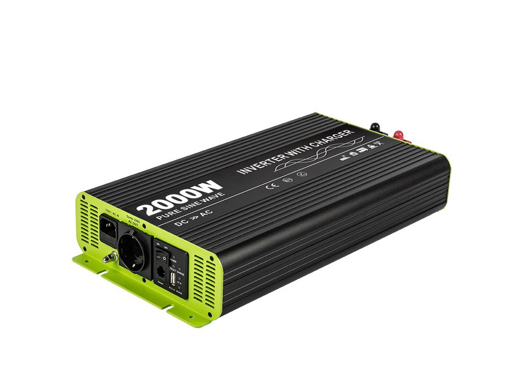 KOSUN pure sine voltage inverter with charger DC24V / AC230V, 2000W