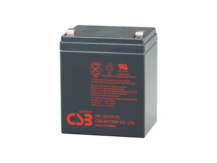 CSB HR1221W F2 - 6,3mm, 12V, 5.1Ah