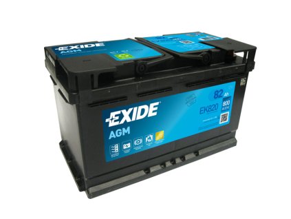 EXIDE AGM, 82Ah, 12V, EK820