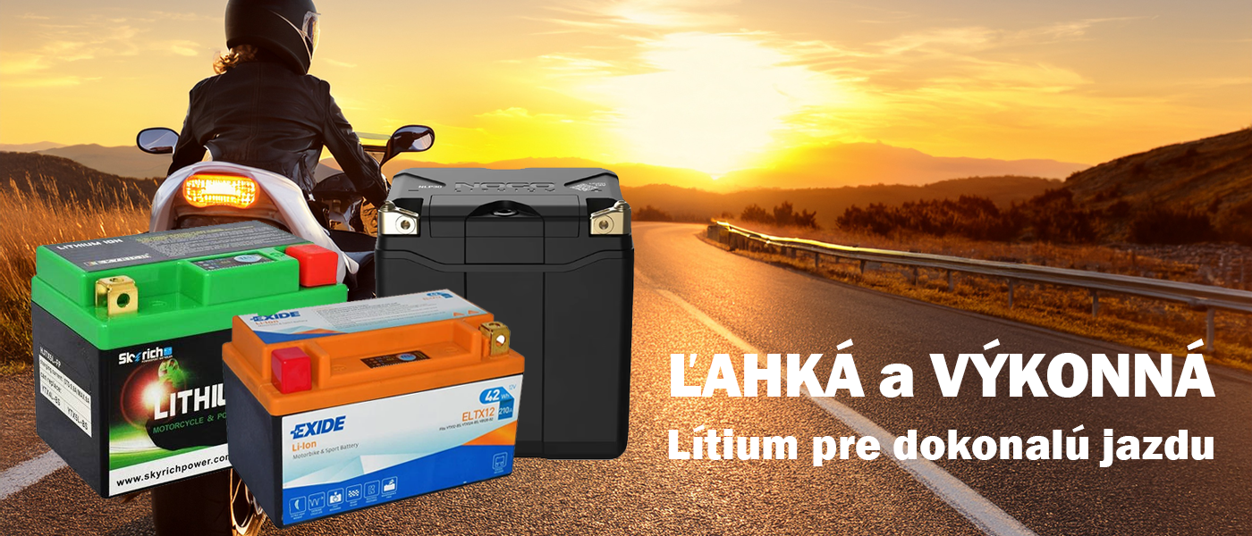 Motobaterie Lithium