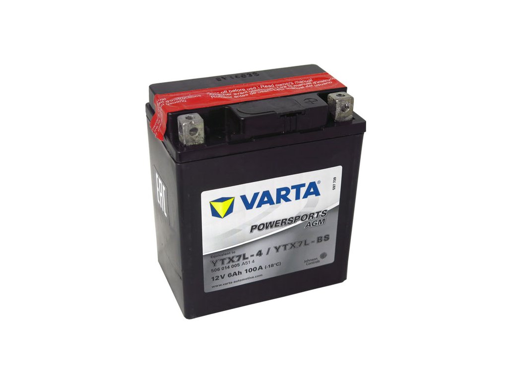Motobatéria VARTA TX7L-BS, 6Ah, 12V