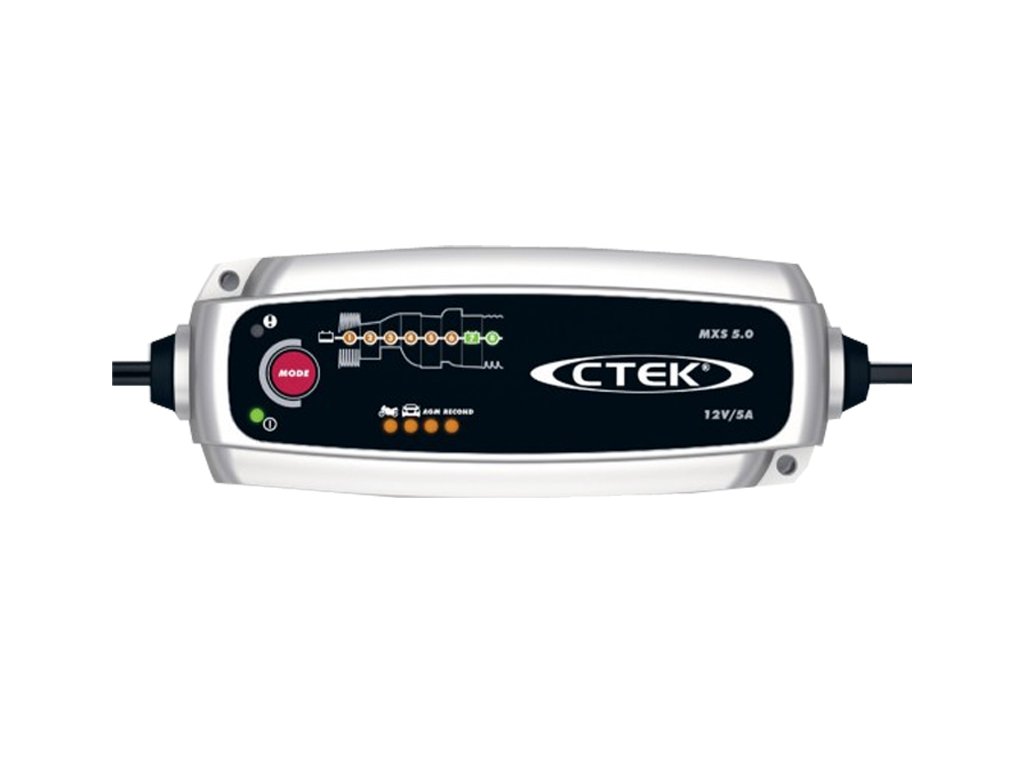 Nabíječka CTEK MXS 5.0 NEW 12V 0.8A/5A s teplotním čidlem