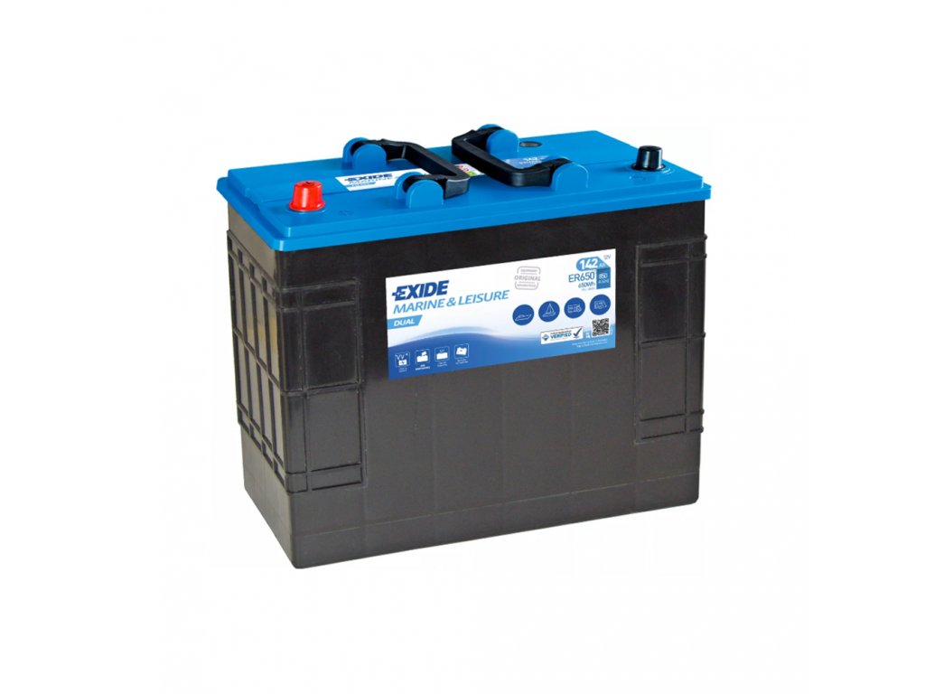 Trakčná batéria EXIDE DUAL 142Ah, 12V, ER650 (ER 650)