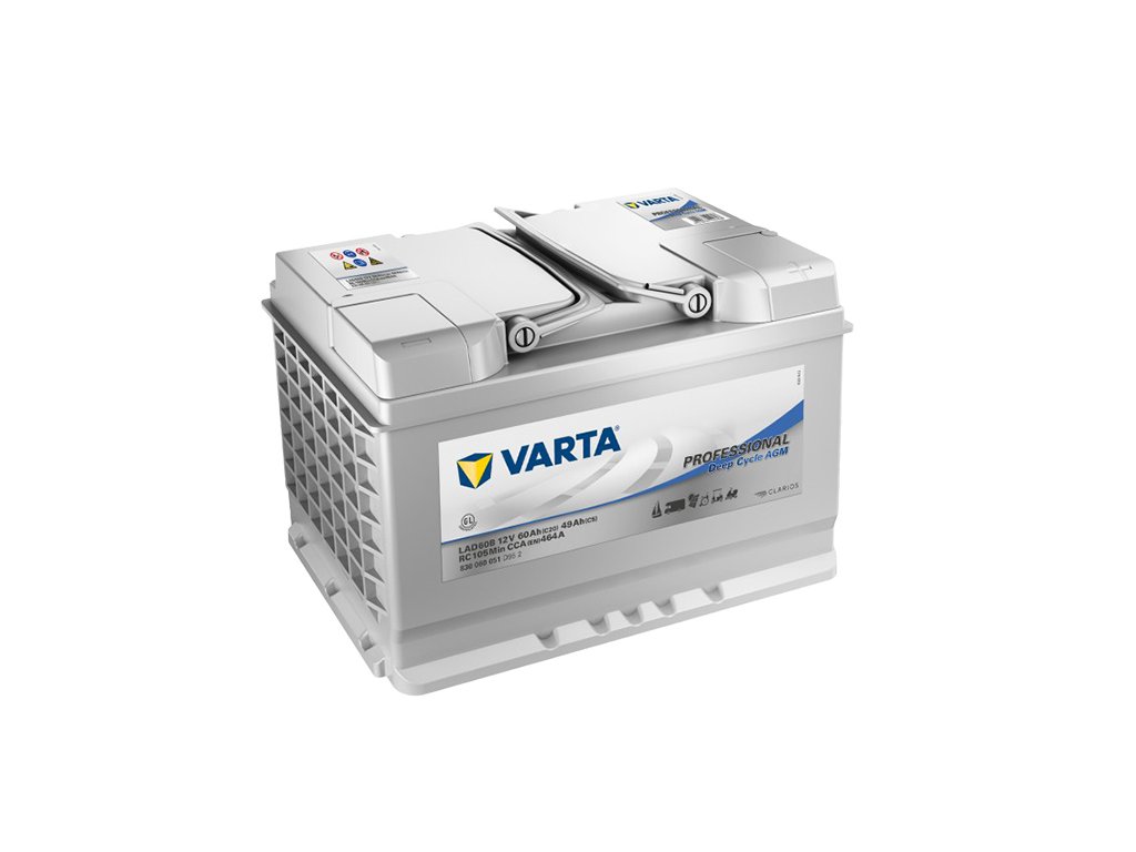 Trakčná batéria Varta AGM Professional Deep Cycle 830 060 051, 12V - 60Ah, LAD60B