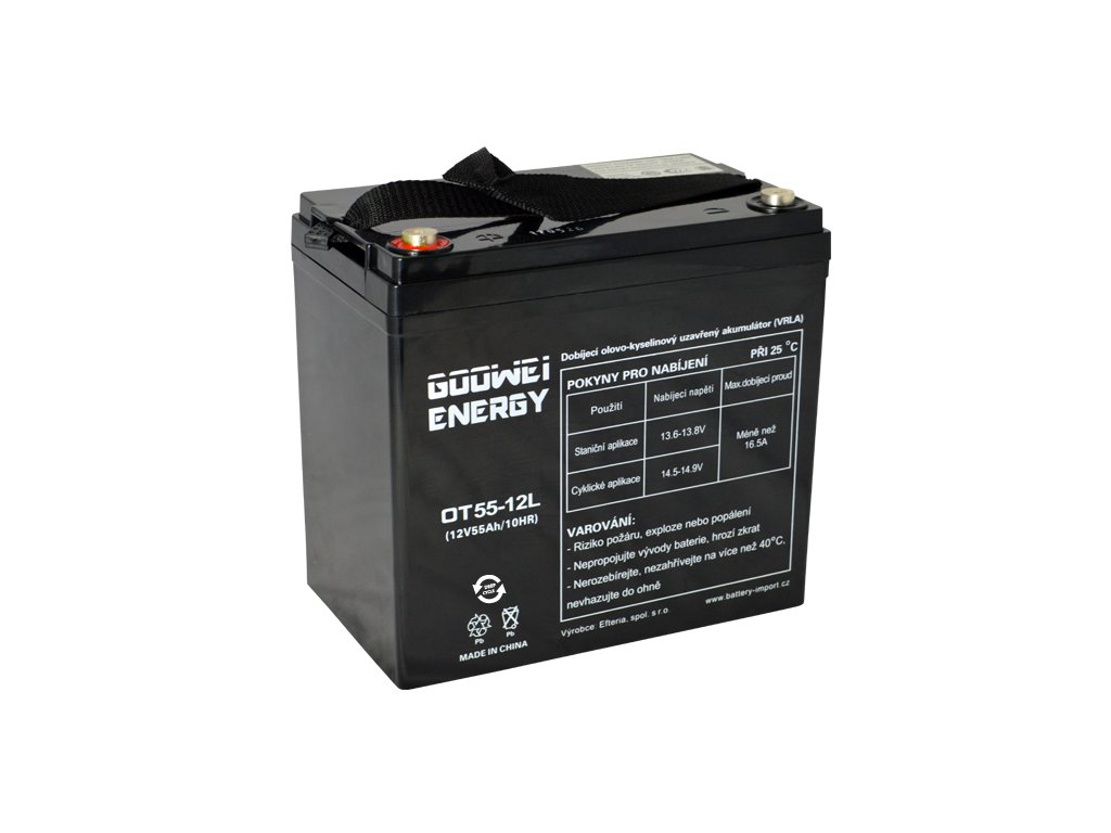 Trakčná (GEL) batéria GOOWEI ENERGY OTL55-12, 55Ah, 12V