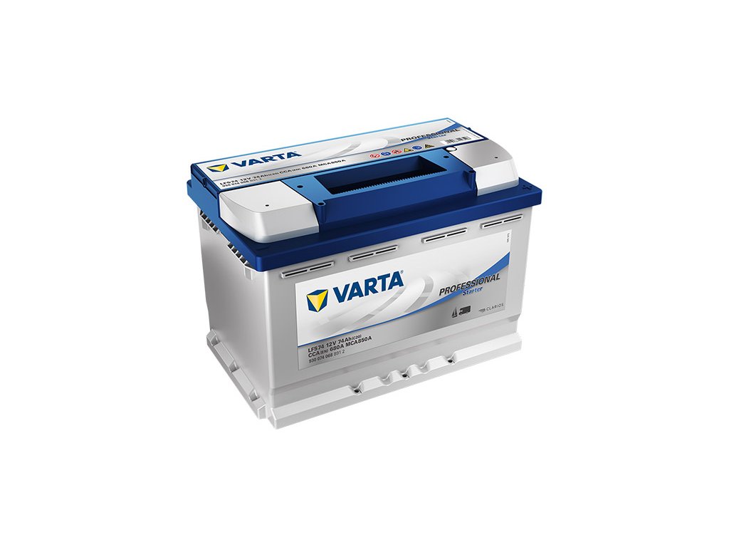 Duálná batéria VARTA Professional Starter 74Ah, 12V, LFS74 - Battery Import  SK