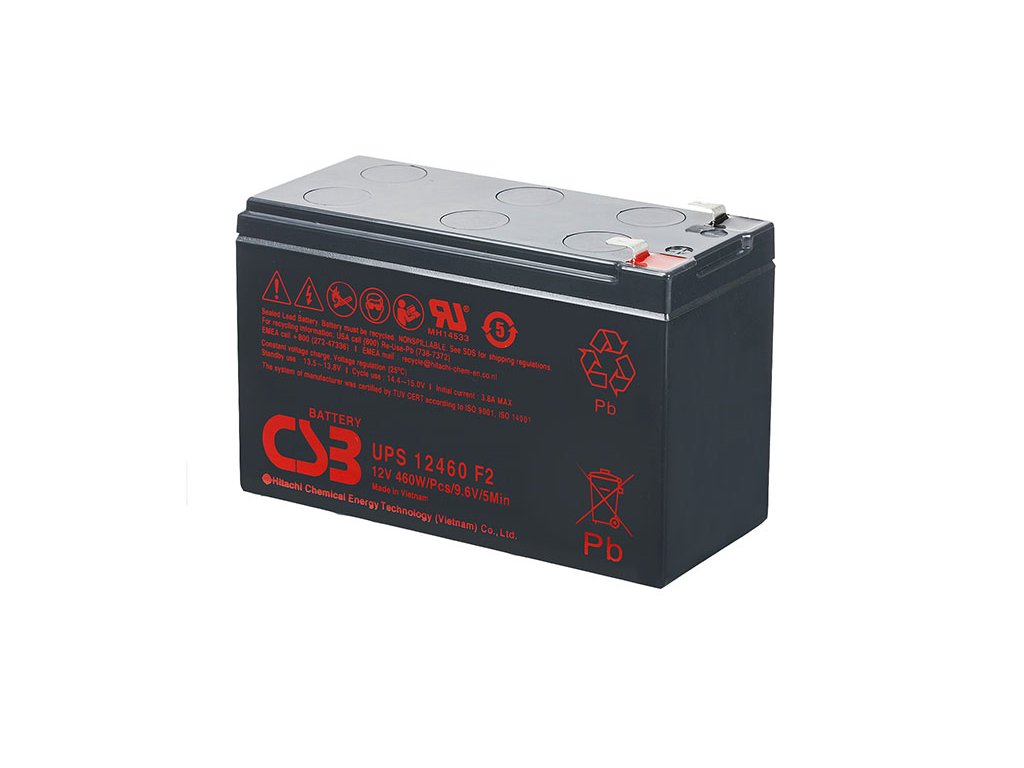 CSB Batéria UPS12460 F2, 12V, 9,6Ah