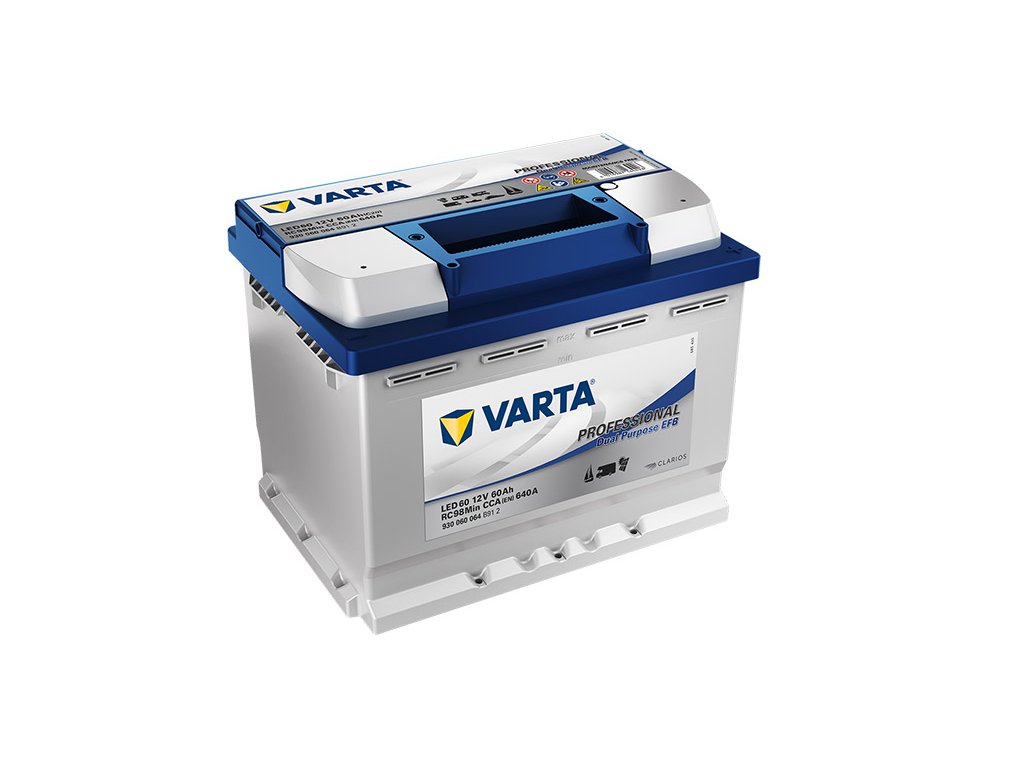 Trakčná batéria VARTA Professional Dual Purpose EFB 60Ah, 12V, LED60