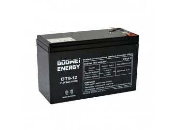 Staničná (záložná) batéria GOOWEI ENERGY OT9-12, 9Ah, 12V ( VRLA )